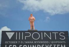 Aparece una estatua de Donald Trump desnudo en barrio de Miami 