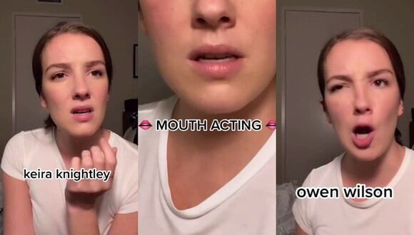 Un video viral de la "actuación de boca" de una joven causa furor en las redes sociales. | Crédito: @mare_kell / TikTok