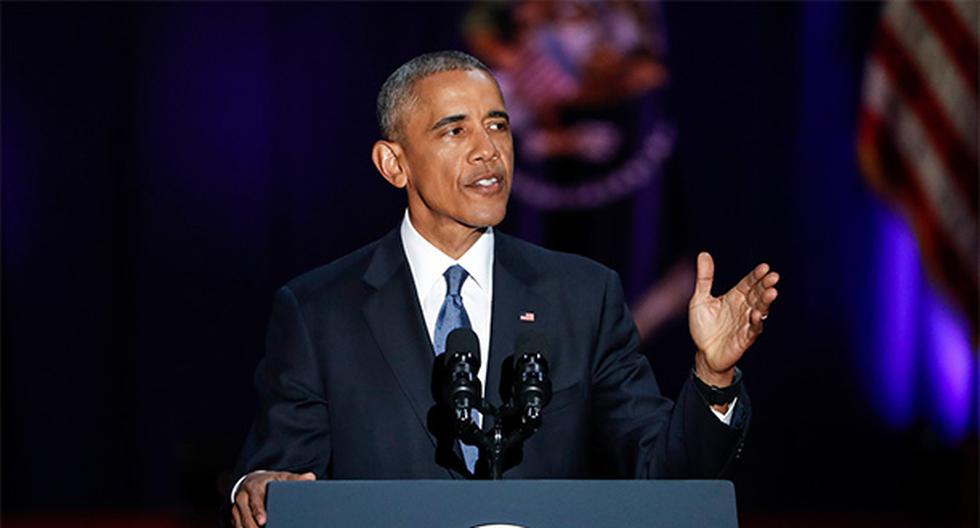 Barack Obama dio su último discurso como presidente de USA. Dejará el poder el próximo 20 de enero. (Foto: EFE)
