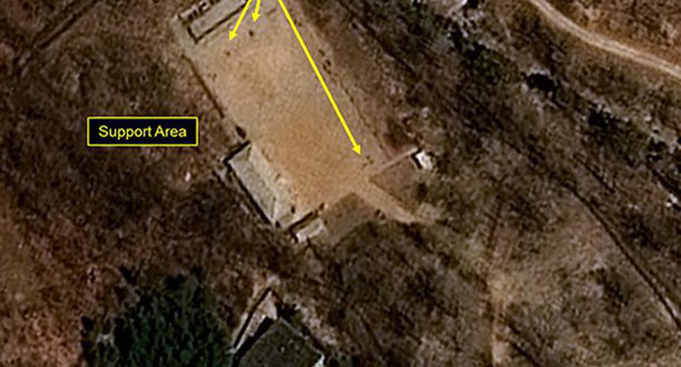 Extraño movimiento en base militar de Corea del Norte quedó registrado por satélites de USA. (Foto: twitter)