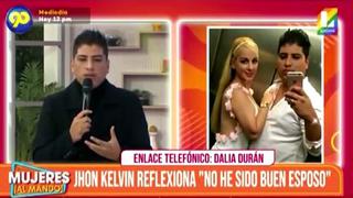 John Kelvin hace ‘mea culpa’ y ofrece disculpas públicas a Dalia Durán | VIDEO