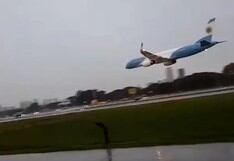 El video viral del peligroso aterrizaje del avión presidencial argentino