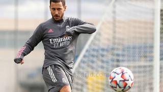 Eden Hazard volvió a entrenamientos de Real Madrid a dos días del juego por Champions League