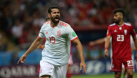 España derrotó con gol de Diego Costa a Irán por el Grupo B del Mundial Rusia 2018. 'La Roja' pasó serios apuros con un rival que nunca bajó los brazos. (Foto: AFP)