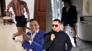 Edwin Luna en tacones se une a Larry Hernández en el reto viral del #TocoTocoTo en TikTok