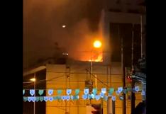 Usuarios reportan incendio durante fiesta de aniversario de la Municipalidad de Lince