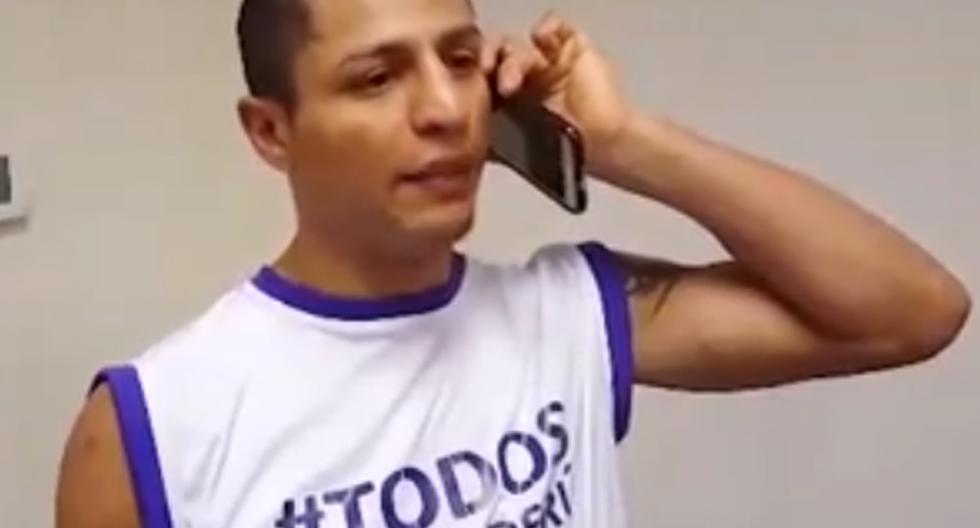 Jonathan Maicelo y su emotiva conversación con Julio Guzmán tras ganar pelea. (Foto: Captura de pantalla)
