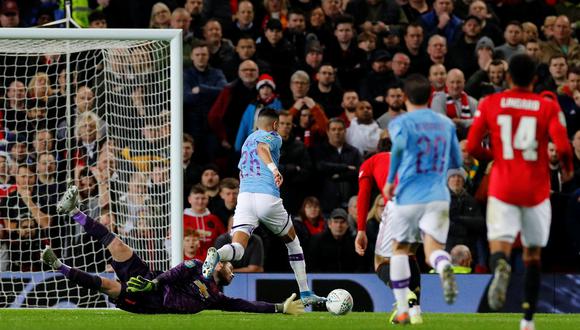 Golazo de Riyad Mahrez. (Foto: AFP)