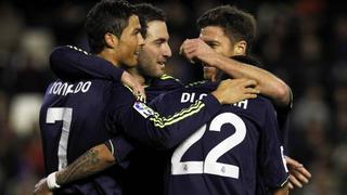 Real Madrid goleó 5-0 al Valencia con dobletes de Cristiano y Di María