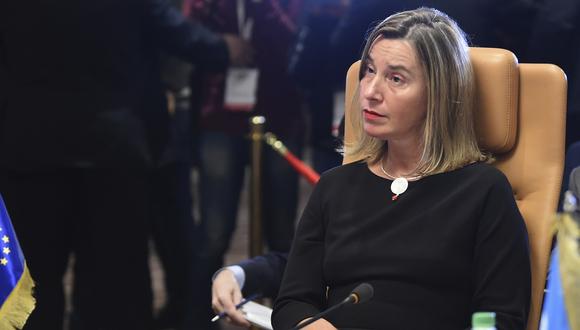 Federica Mogherini, jefa de la diplomacia europea. (Foto: AFP)