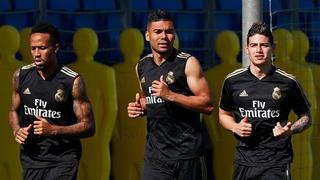 Real Madrid: James Rodríguez volvió a entrenar en Valdebebas