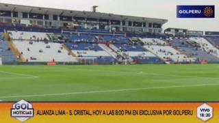 ▻ Alianza Lima vs. Sporting Cristal: campo de Matute luce en perfectas condiciones para la final | VIDEO