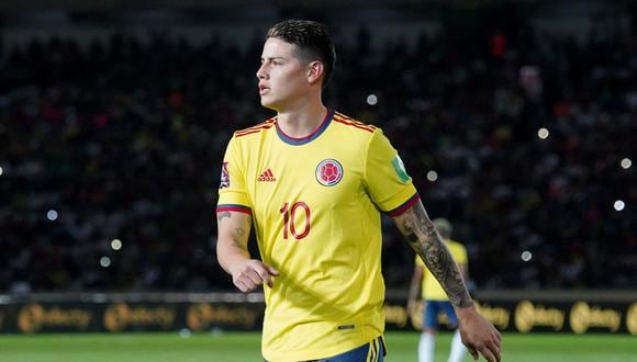 Soccer Football - World Cup - South American Qualifiers - Venezuela v Colombia - Estadio Cachamay, Ciudad Guayana, Venezuela - March 29, 2022 Colombia's James Rodriguez REUTERS/Manaure Quintero