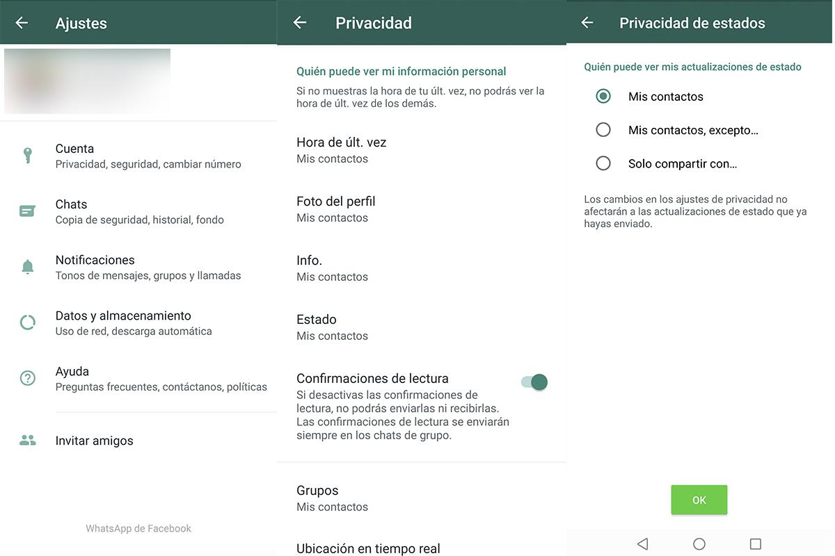 Conoce cómo evitar que todos tus amigos te vean "en linea" en WhatsApp. (Foto: Captura)