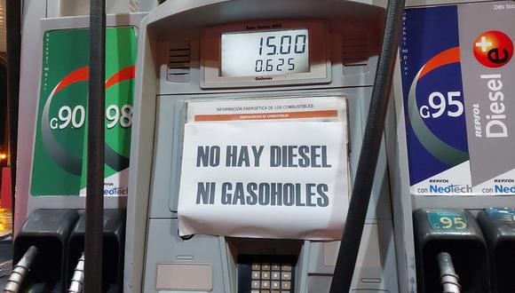 Desde hace 10 días no hay diésel, ni gasolinas ni GLP en el 80% de los grifos del Cusco.