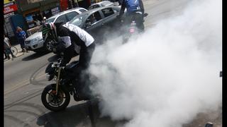 Espectacular show el Lima: llegaron motociclistas de stunt bike