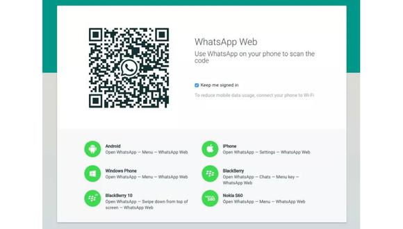 WhatsApp Web, la versión de escritorio del servicio de mensajería. (Foto: WhatsApp Web)