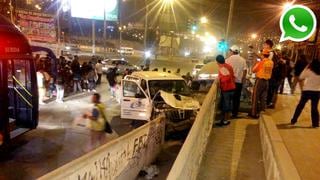 WhatsApp: choque entre camioneta y combi dejó 17 heridos en VES