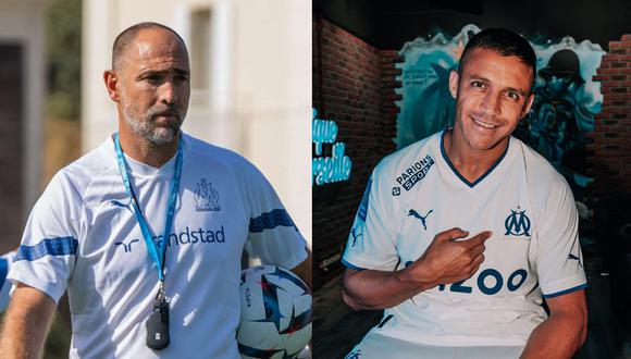 Por qué el DT de Olympique de Marsella ha comparado a Alexis Sánchez con Cristiano Ronaldo | Composición: Olympique de Marseille / Facebook