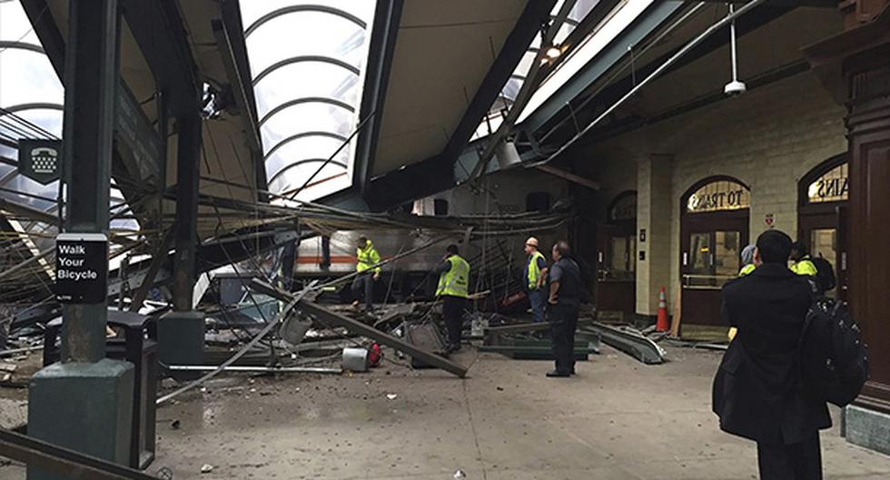 Al menos tres muertos y 200 heridos en accidente de tren en New Jersey, USA. (Foto: EFE)