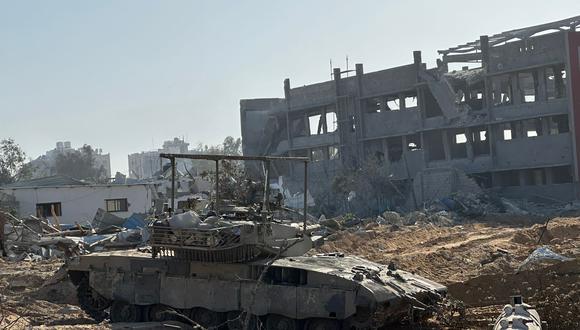 Esta fotografía publicada por el ejército de Israel el 7 de noviembre de 2023 muestra a las tropas durante las operaciones en el norte de Gaza, en medio de las batallas contra Hamas. (AFP).