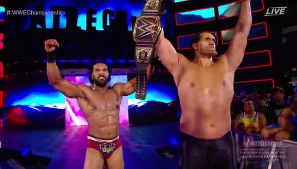 Jinder Mahal retuvo Título WWE tras vencer a Orton con ayuda de El Gran Khali. (Foto: WWE)