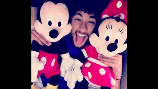 Neymar mostró en Instagram su fanatismo por Mickey y Minnie