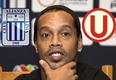 Ronaldinho: planean juegue clásico con camiseta de Alianza Lima y Universitario
