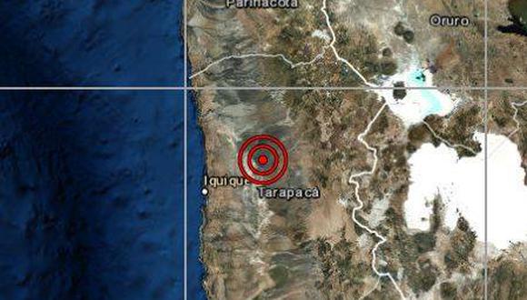 Un sismo de magnitud 5,1 se registró en Tacna esta mañana a las 8:43 a.m. (Captura: IGP)