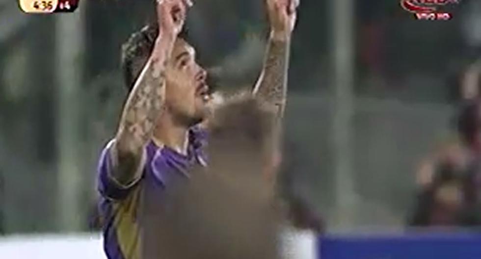 Juan Vargassentenció el partido de la Fiorentina contra el Dínamo Kiev. (Foto: Captura)