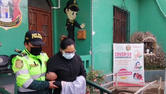 La División de Investigación de Delitos de Alta Complejidad  (Diviac) detuvo a la exjefa de personal de la Dirección de Transportes y Comunicaciones de Junín quien se encontraba prófuga hace 15 días. (Foto: Pedro Tinoco)
