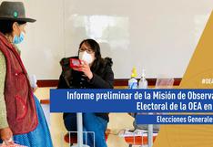 Misión de Observación Electoral de la OEA publicó su informe preliminar sobre las Elecciones 2021