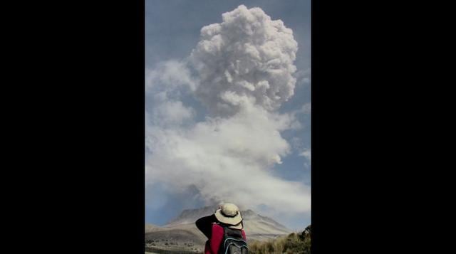 El volcán Ubinas en plena y peligrosa actividad - 3