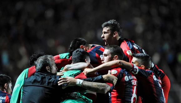 San Lorenzo venció a Junior con un solitario gol de Román Martínez por la Copa Libertadores. | Foto: AFP