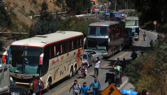 Chosica: se registra intensa congestión en Carretera Central