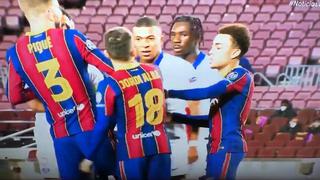 Barcelona vs PSG: la acalorada pelea entre Mbappé y Alba que ha provocado revuelo en España