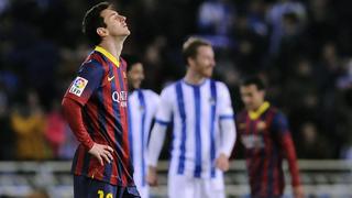 Las caras de la derrota de Barcelona frente a la Real Sociedad