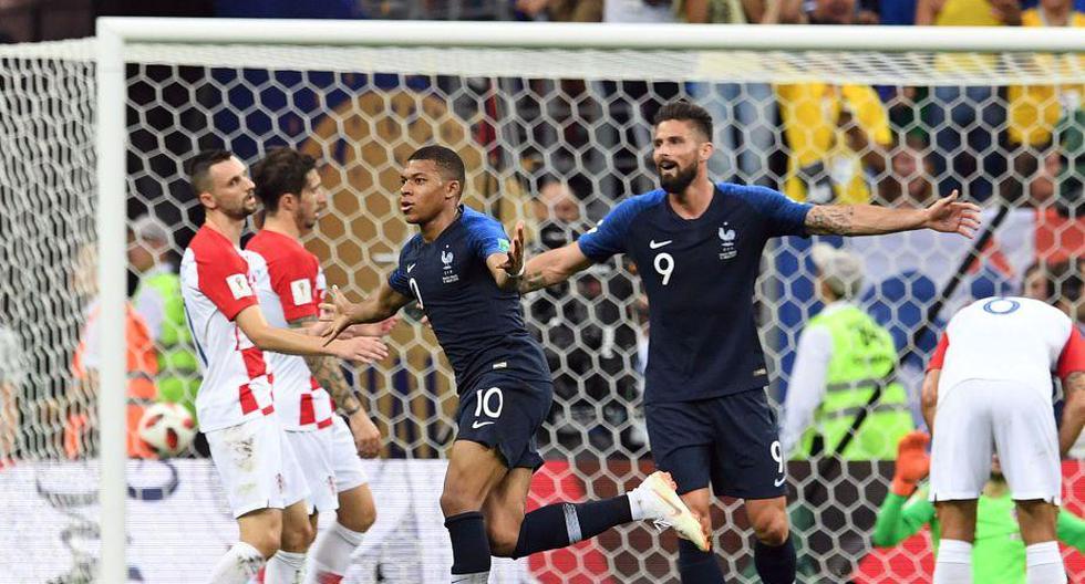 Francia venció en la final de Rusia 2018 con autogol de Mandzukic y tantos de Griezmann, Pogba y Mbappé. (Foto: EFE)