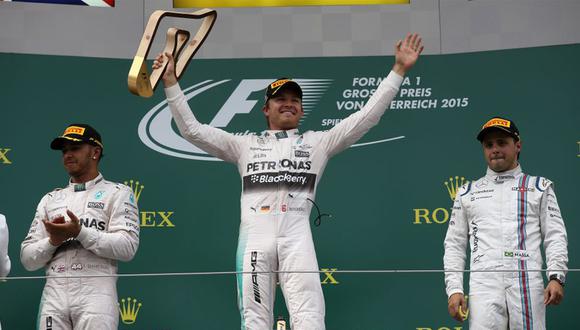 Fórmula 1: Rosberg se quedó con el GP de Austria