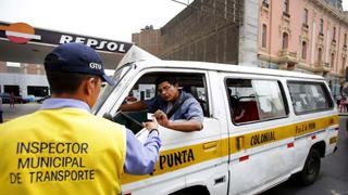 Lima y Callao sancionarán a vehículos piratas desde el lunes 15