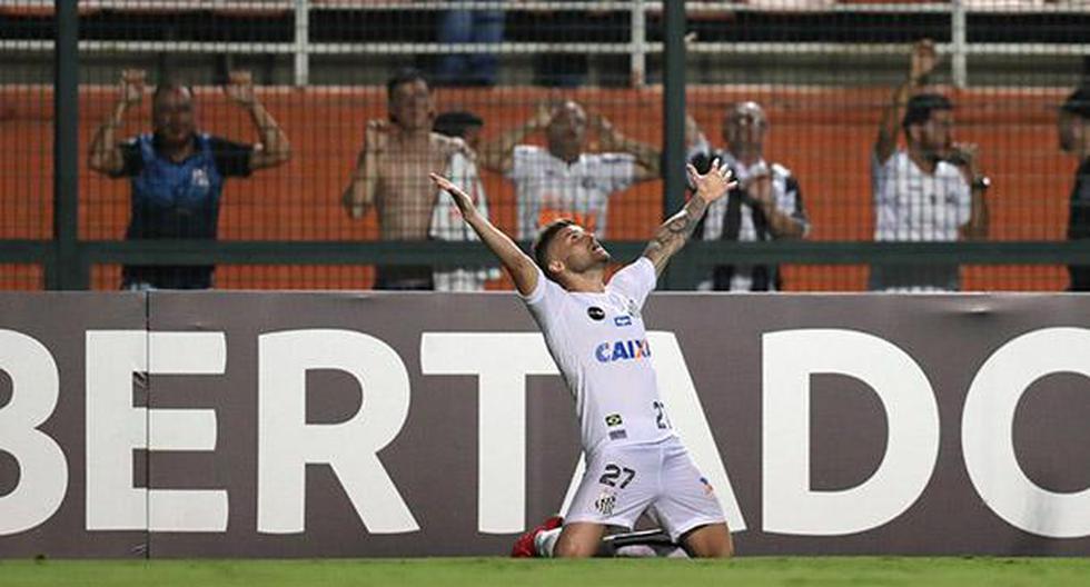 Santos venció a Nacional por 3-1 en la segunda fecha de la fase de grupos de la Copa Libertadores. (Foto: EFE)