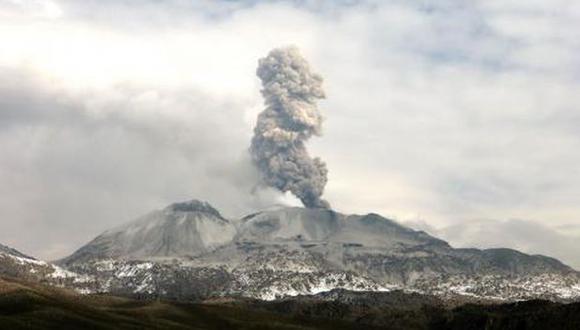 Se registra el descenso de un lahar en las inmediaciones del volcán activo Sabancaya. (Foto: IGP)
