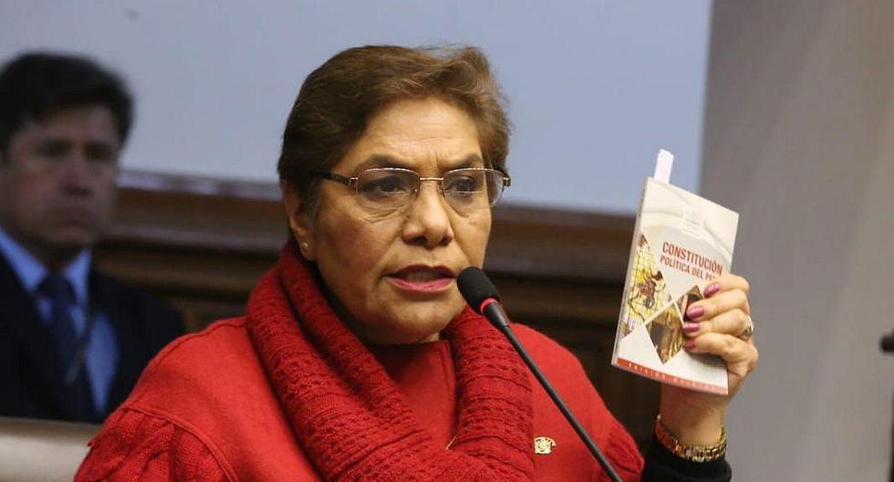 La congresista de Fuerza Popular Luz Salgado dijo que el Ejecutivo no debería exacerbar a la población. (Foto: Congreso)