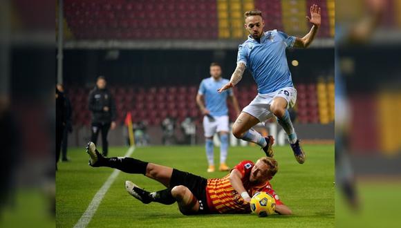 Benevento vs. Lazio empataron en partido por la Fecha 12 de la Serie A de Italia. (Foto: @OfficialSSLazio)