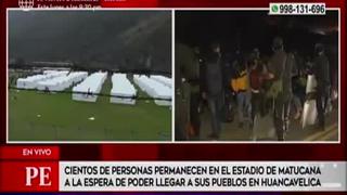 Coronavirus en Perú: cientos de personas permanecen en el estadio de Matucana