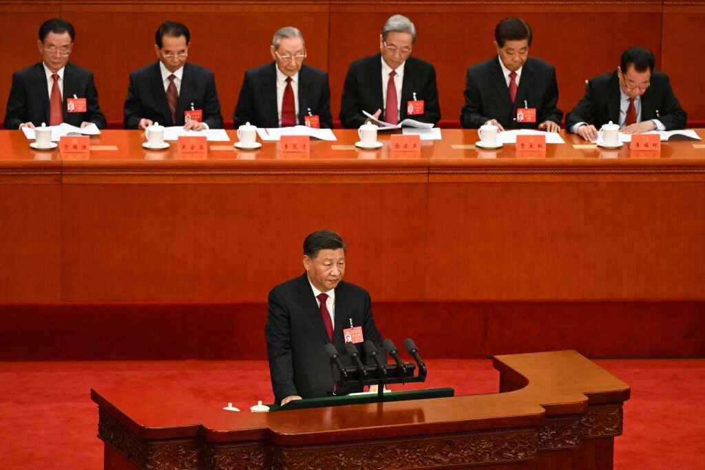 Xi Jinping opened this Sunday the 20th Congress of the Communist Party of China defending his zero covid policy.  (GETTY IMAGES).