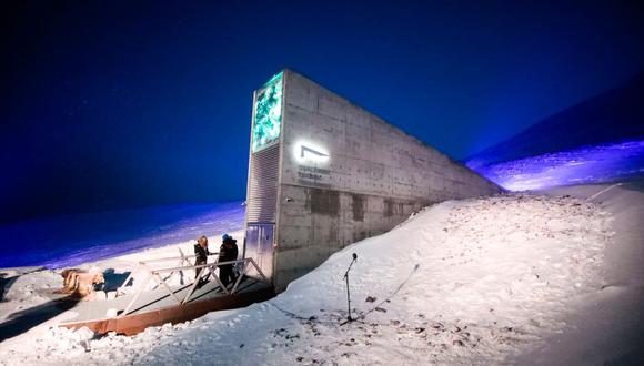 El Banco Mundial de Semillas de Svalbard se encuentra en el Ártico. (LISE ASERUD/GETTY IMAGES)