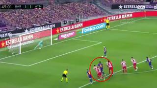 Las imágenes que demuestran que el gol 700 de Messi y todos los penales del Barza vs. Atlético debieron repetirse | FOTOS
