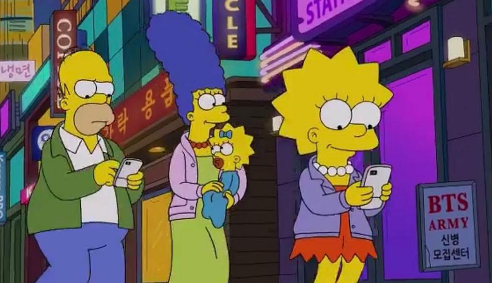 Los Simpson incluyen a BTS en uno de sus capítulos. (Foto: Captura de YouTube)