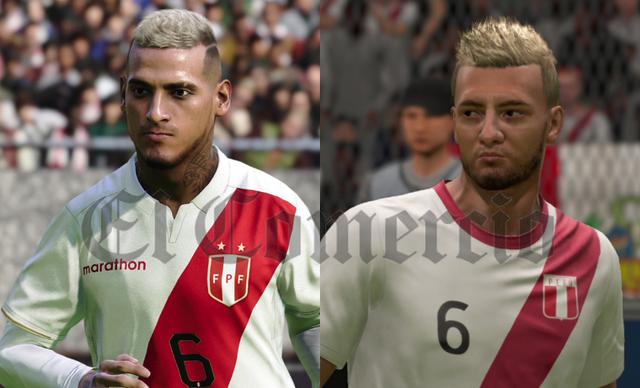 Miguel Trauco en PES 2020 (izquierda) y FIFA 20 (derecha). (Captura de pantalla)